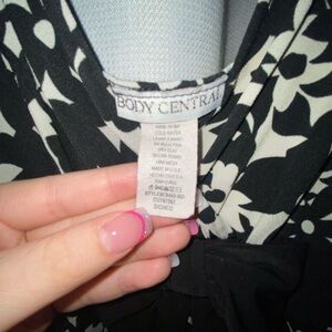 Body Central Monochrome Floral Dress